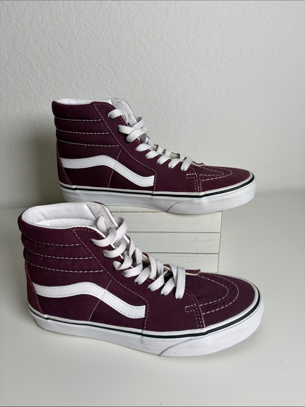 VANS Sk8-Hi Grape Wine  Skater Shoes Women’s Size 7